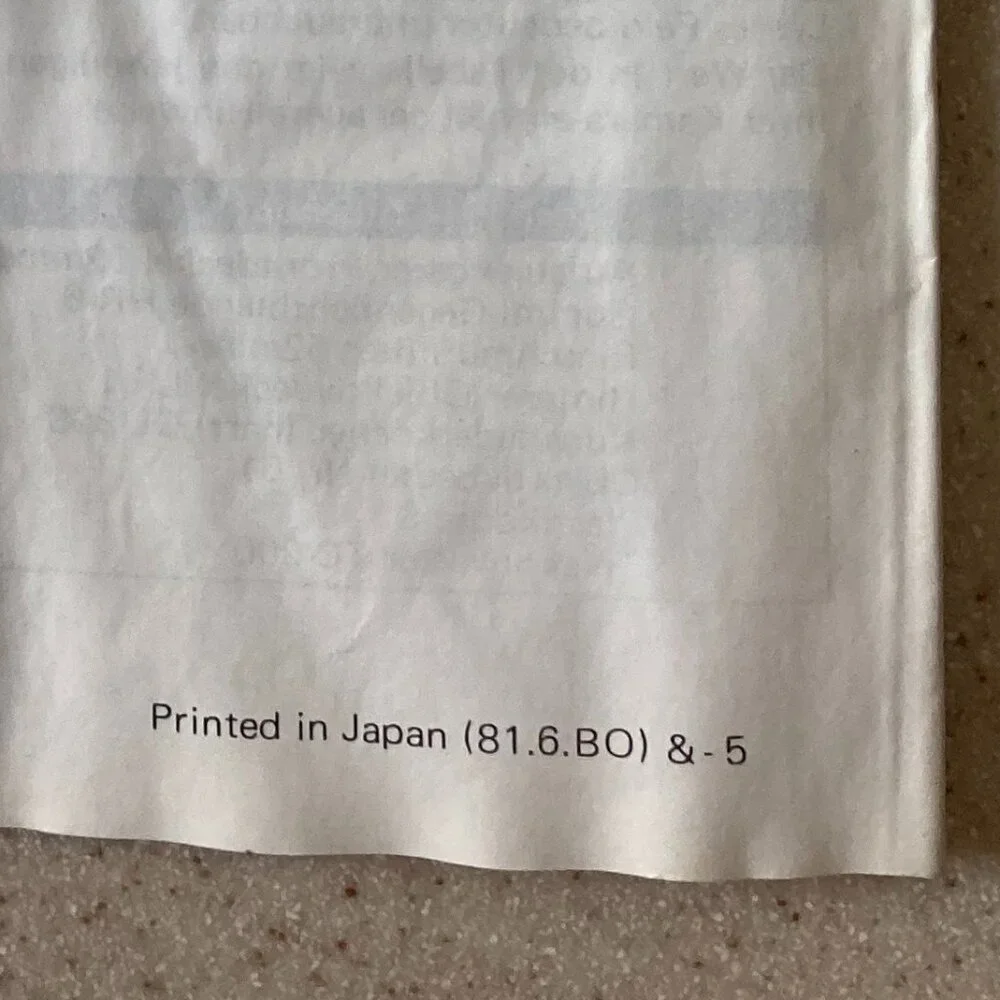 Vintage Nikon Series E 28mm f/2.8 Instruction Sheet